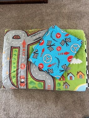 KasKids Race Car Twin bed set.